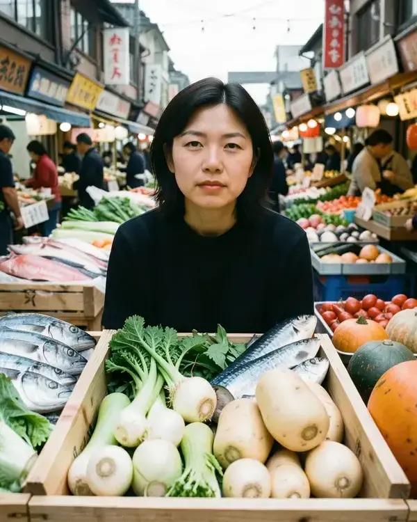 市場の食材